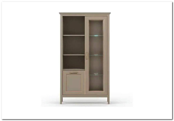 Шкаф-витрина Classic глиняный серый REG1W1D BRW заказать по цене 28 070 руб. в Тюмени