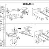 Кровать Signal MIRAGE VELVET TAP. 186 черный/золотой 160/200 заказать по цене 66 015 руб. в Тюмени
