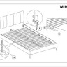 Кровать Signal MIRAGE VELVET TAP. 186 черный/золотой 160/200 заказать по цене 66 015 руб. в Тюмени