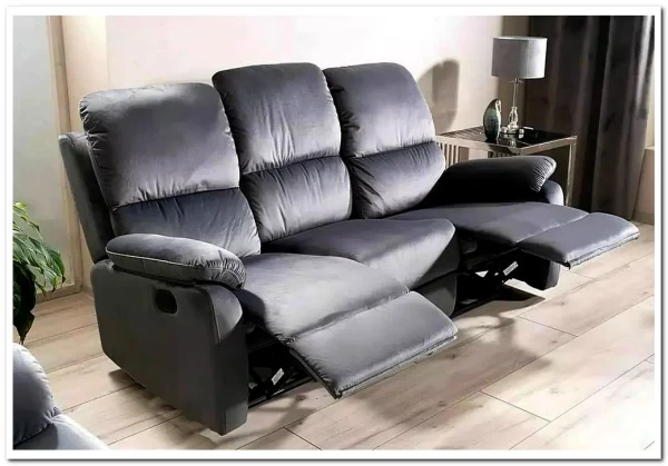 Диван-реклайнер Signal SPENCER 3 VELVET (серый) заказать по цене 92 497 руб. в Тюмени