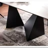 Стол обеденный Signal PETERSON Ceramic 160 раскладной (Statuario Venato белый/черный мат) заказать по цене 162 833 руб. в Тюмени