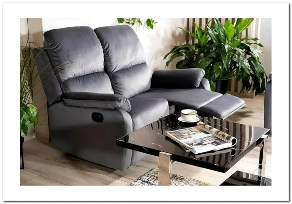 Диван-реклайнер Signal SPENCER 2 VELVET (серый) заказать по цене 68 946 руб. в Тюмени