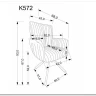 Стул кухонный Halmar K572 поворотный (серый/черный) заказать по цене 21 713 руб. в Тюмени