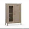 Тумба-витрина Classic глиняный серый KOM1W1D1B BRW заказать по цене 28 520 руб. в Тюмени