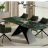 Стол обеденный Signal WESTIN Ceramic 160 раскладной (Verde Alpi морской/черный мат) заказать по цене 152 669 руб. в Тюмени