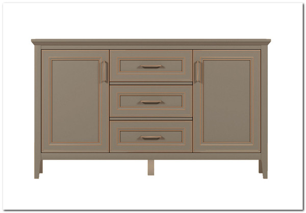 Комод Classic KOM2D3S глиняный серый BRW заказать по цене 34 540 руб. в Тюмени