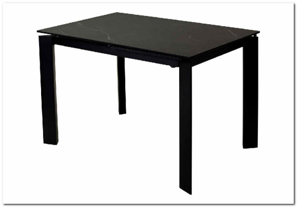 Стол CORNER 120 MATT BLACK MARBLE SOLID CERAMIC / BLACK, DISAUR заказать по цене 53 750 руб. в Тюмени