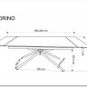 Стол обеденный Halmar VITORINO 160 раскладной (белый мрамор/черный) заказать по цене 67 342 руб. в Тюмени