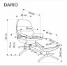 Кресло HALMAR DARIO серый/черный заказать по цене 42 260 руб. в Тюмени
