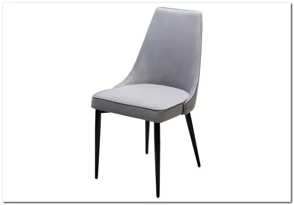 Стул NEPAL-P СВЕТЛО-СЕРЫЙ BM-4, велюр/ черный каркас заказать по цене 7 100 руб. в Тюмени