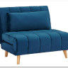 Диван BILLY VELVET TAP.188  Signal (синий/бук) заказать по цене 50 786 руб. в Тюмени