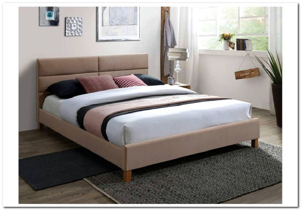 Кровать Signal SIERRA VELVET (бежевый/дуб) 160/200 заказать по цене 38 328 руб. в Тюмени
