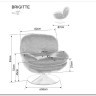 Кресло SIGNAL BRIGITTE Brego 68 карри/хром заказать по цене 41 646 руб. в Тюмени