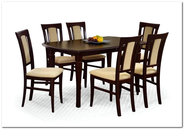 Стол обеденный Halmar FRYDERYK 160/240 раскладной (темный орех) заказать по цене 51 801 руб. в Тюмени