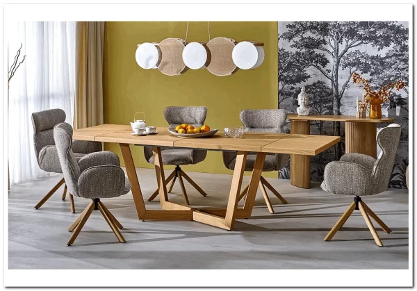 Стол обеденный Halmar MASSIVE 3 160 (дуб натуральный/дуб натуральный) заказать по цене 120 551 руб. в Тюмени