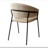 Стул ГЕММА цвет бежевый #H06 велюр / черный каркас заказать по цене 6 500 руб. в Тюмени