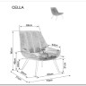 Кресло SIGNAL CELLA Brego 68 карри/черный заказать по цене 24 687 руб. в Тюмени