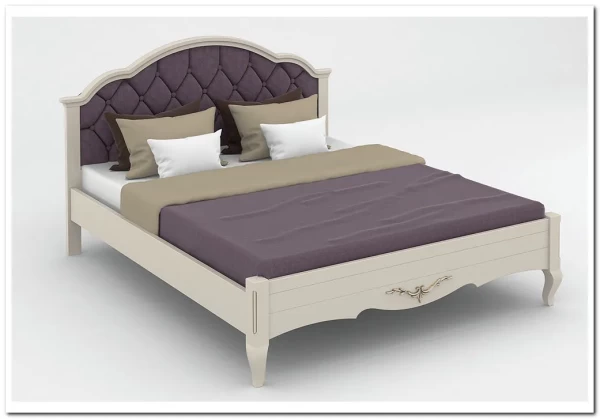 Кровать с каретной стяжкой Флоренция из массива бука заказать по цене 66 096 руб. в Тюмени