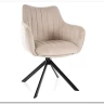 Стул кухонный Signal AZALIA Velvet Bluvel 30 поворотный (светло-бежевый/черный) заказать по цене 20 033 руб. в Тюмени