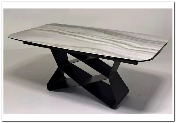 Стол ABSALON 180 ICE AGATE, керамика, стекло / Шоколадное золото каркас, ®DISAUR заказать по цене 109 700 руб. в Тюмени