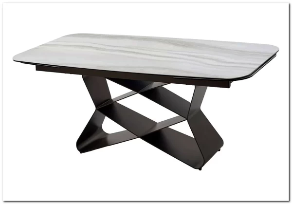 Стол ABSALON 180 ICE AGATE, керамика, стекло / Шоколадное золото каркас, ®DISAUR заказать по цене 109 700 руб. в Тюмени