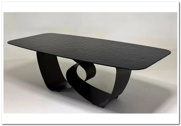 Стол TOVE 240 GREY, стекло BUBBLE / Шоколадное золото каркас ®DISAUR заказать по цене 150 500 руб. в Тюмени