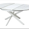 Стол TRENTO 120 HIGH GLOSS STATUARIO Белый мрамор глянцевый, керамика/ белый каркас заказать по цене 73 620 руб. в Тюмени