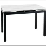 Стол обеденный Signal GD017 110 раскладной (белый мрамор/черный мат) заказать по цене 30 122 руб. в Тюмени