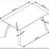Стол обеденный Halmar HALIFAX (серый/черный) заказать по цене 37 992 руб. в Тюмени