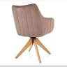 Стул кухонный Signal AZALIA D Velvet Bluvel 40 поворотный (темно-бежевый/дуб) заказать по цене 21 209 руб. в Тюмени