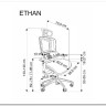 Кресло компьютерное HALMAR ETHAN серый/черный заказать по цене 78 178 руб. в Тюмени