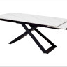 Стол LIVORNO 180 MATT WHITE MARBLE SOLID CERAMIC / BLACK заказать по цене 80 055 руб. в Тюмени