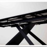 Стол LIVORNO 180 MATT WHITE MARBLE SOLID CERAMIC / BLACK заказать по цене 80 055 руб. в Тюмени