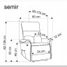 Кресло раскладное Halmar SEMIR (бежевый) заказать по цене 57 304 руб. в Тюмени