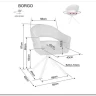 Стул кухонный Signal BORGO Raven 18 поворотный (темно-серый/черный) заказать по цене 19 050 руб. в Тюмени