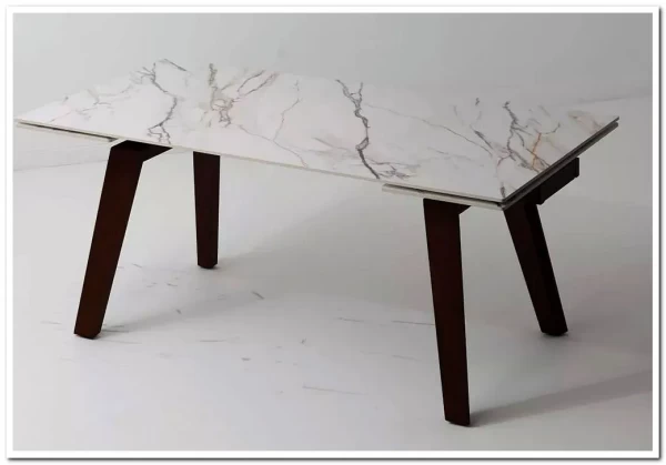 Стол BETIS 180 MATTE GILDED WHITE SOLID CERAMIC / Орех, ®DISAUR заказать по цене 109 700 руб. в Тюмени