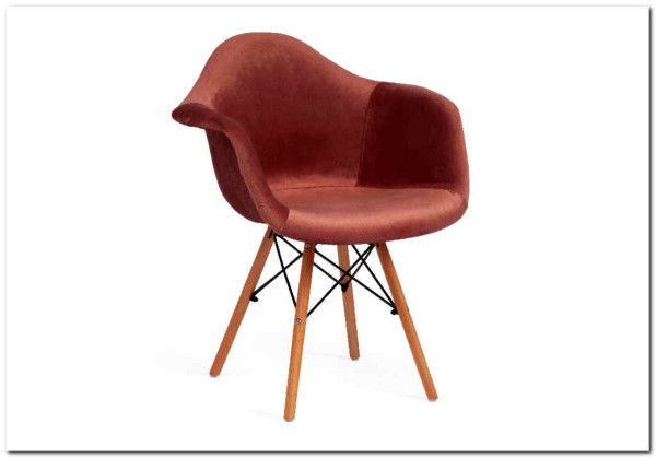 Кресло Secret De Maison CINDY SOFT (EAMES) (mod. 101) коралловый (HLR 44)/натуральный заказать по цене 7 720 руб. в Тюмени