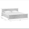 Купить Кровать Koen LOZ180x200 ясень снежный BRW с доставкой по России по цене производителя можно в магазине Другая Мебель в Тюмени