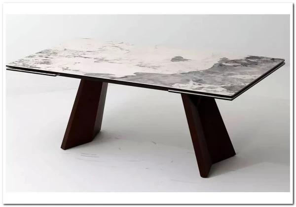 Стол BRIAN 200 MATTE PANDORA керамика на стекле/ Орех, ®DISAUR заказать по цене 133 100 руб. в Тюмени