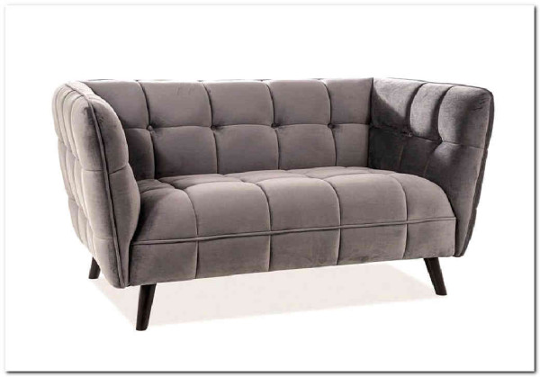Диван CASTELLO 2 Velvet Bluvel 14  Signal (серый) заказать по цене 84 495 руб. в Тюмени