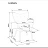 Кресло Signal CARMEN VELVET (серый) заказать по цене 23 645 руб. в Тюмени