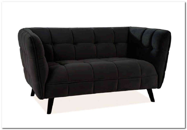 Диван CASTELLO 2 Velvet Bluvel 19  Signal (черный) заказать по цене 84 495 руб. в Тюмени