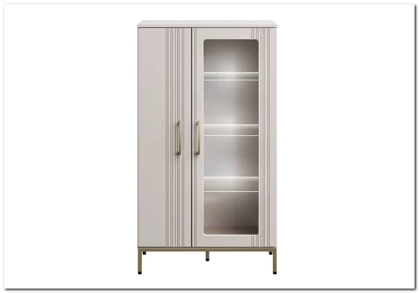 Тумба-витрина Бетти кашемир 1V1D BRW заказать по цене 23 690 руб. в Тюмени