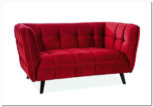 Диван CASTELLO 2 Velvet Bluvel 59  Signal (бордовый) заказать по цене 84 495 руб. в Тюмени