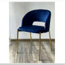 Стул AGNES BLUVEL-86 NAVY BLUE, золотой каркас заказать по цене 4 725 руб. в Тюмени