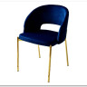 Стул AGNES BLUVEL-86 NAVY BLUE, золотой каркас заказать по цене 4 725 руб. в Тюмени