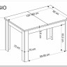 Стол обеденный Halmar BAGIO 120 раскладной (дуб артизан/черный) заказать по цене 28 173 руб. в Тюмени