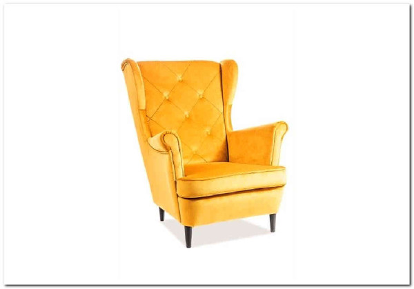 Кресло LADY Velvet Bluvel 68  Signal (карри) заказать по цене 47 283 руб. в Тюмени