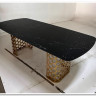 Стол CHIAVARI 220 KL-116 Черный мрамор матовый, итальянская керамика / бронзовый, DISAUR заказать по цене 84 420 руб. в Тюмени