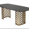 Стол CHIAVARI 220 KL-116 Черный мрамор матовый, итальянская керамика / бронзовый, DISAUR заказать по цене 84 420 руб. в Тюмени
